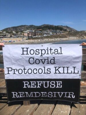 Raising awareness near the beach